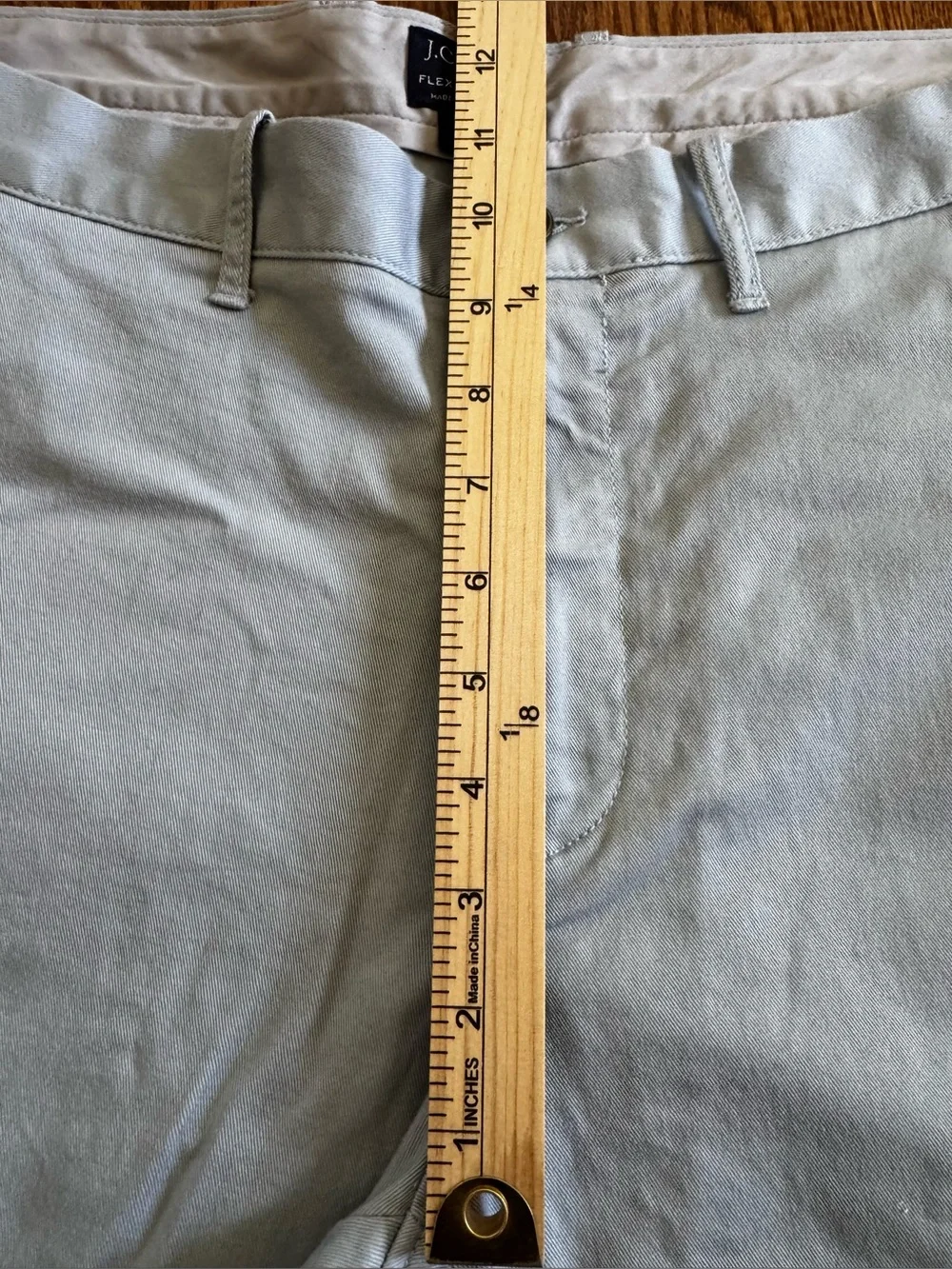 J.Crew Flex Sutton Chino Pants Men’s 34x30 Light Gray Stretch Slim Fit Casual